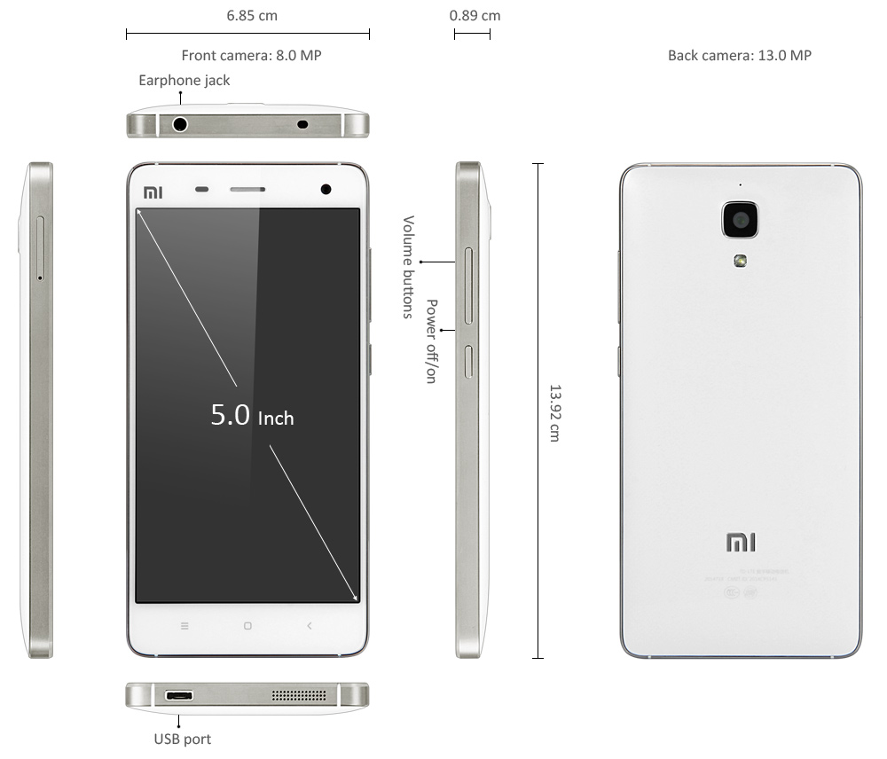 xiaomi mi4 design