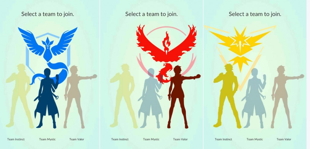 Times de Pokémon Go