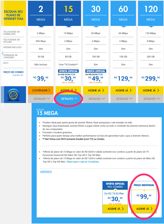 como contratar internet avulsa net