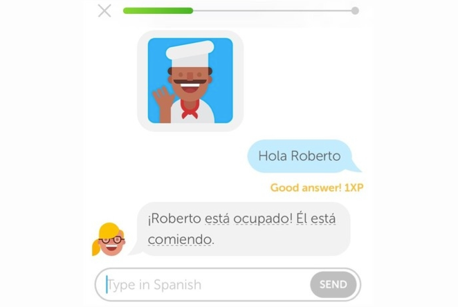 roberto espanhol duolingo