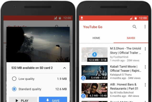 novos aplicativos para android: YouTube Go