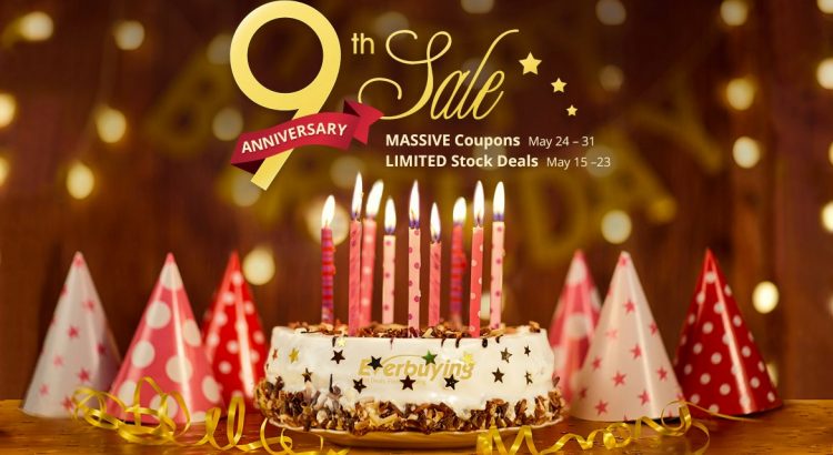 Promoção de Aniversário da Everbuying