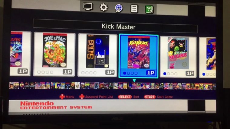 SNES Classic: menu inicial - Mobizoo