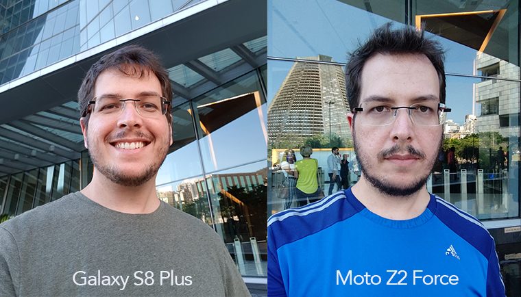 Comparativo selfie com Moto Z2 Force ou Galaxy S8 Plus - Mobizoo