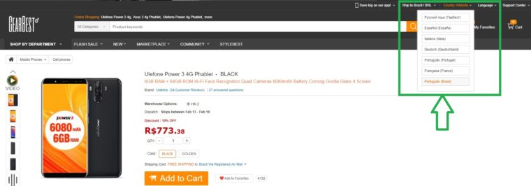 Como comprar na GearBest (em 2018): escolha o site brasilero Como comprar na GearBest (em 2018): escolha o site brasilero