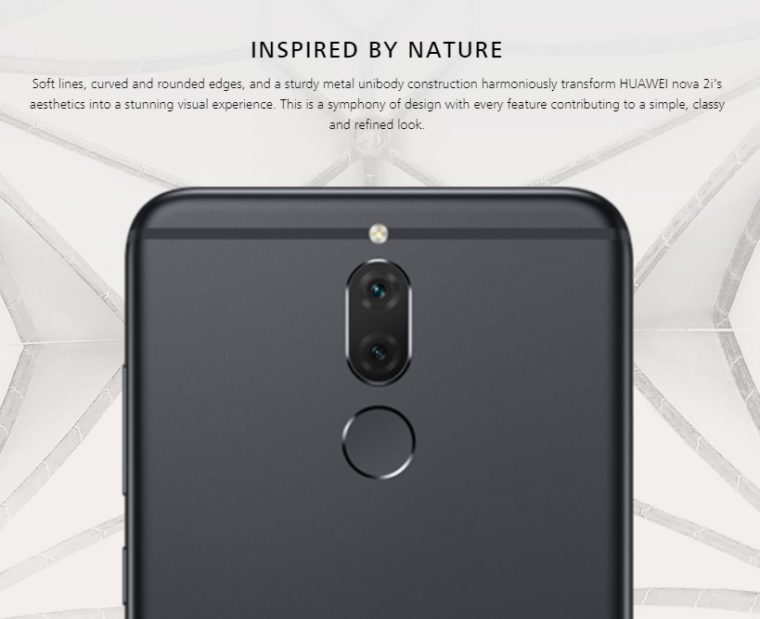 Huawei Nova 2i: design e construção
