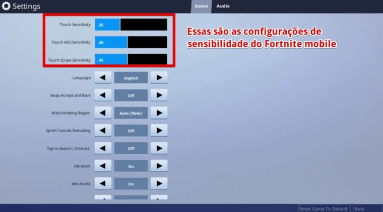 FORTNITE no XCLOUD, DICAS de CONFIGURAÇÕES e SENSIBILIDADE