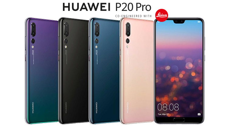 Huawei P20 Pro: cores disponíveis