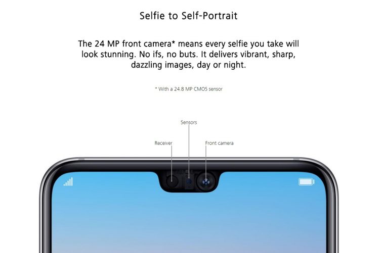 Huawei P20 Pro: câmera frontal