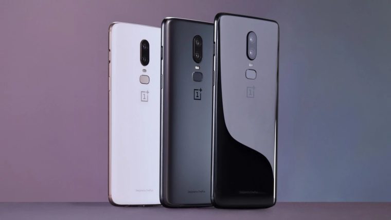 OnePlus 6: cores disponíveis