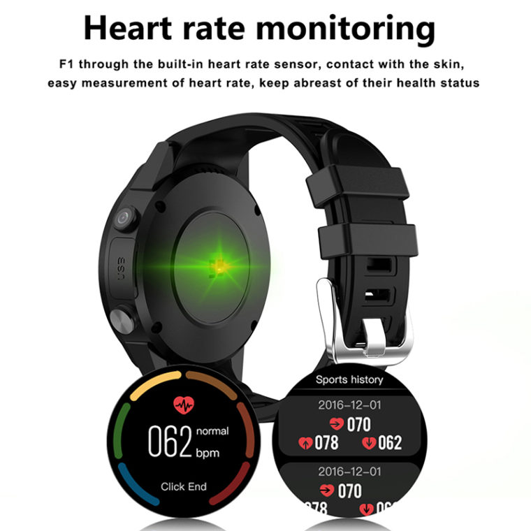 Smartwatch F1: destaques, monitor cardíaco