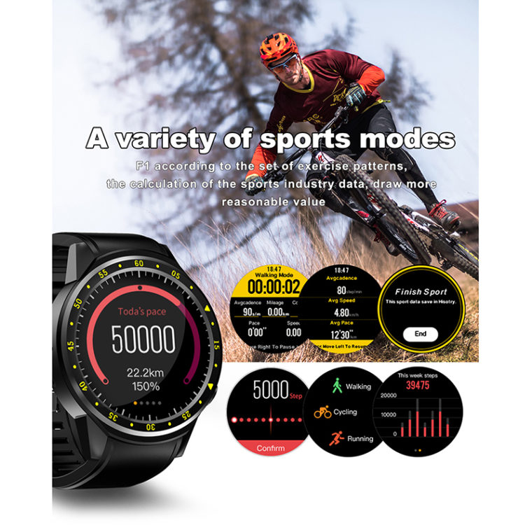 Smartwatch F1: destaques, monitoramento de exercícios