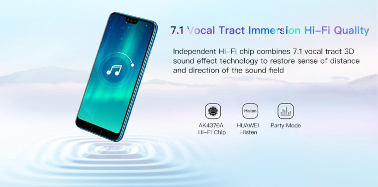Huawei Honor 10: destaques, recursos de áudio aprimorados