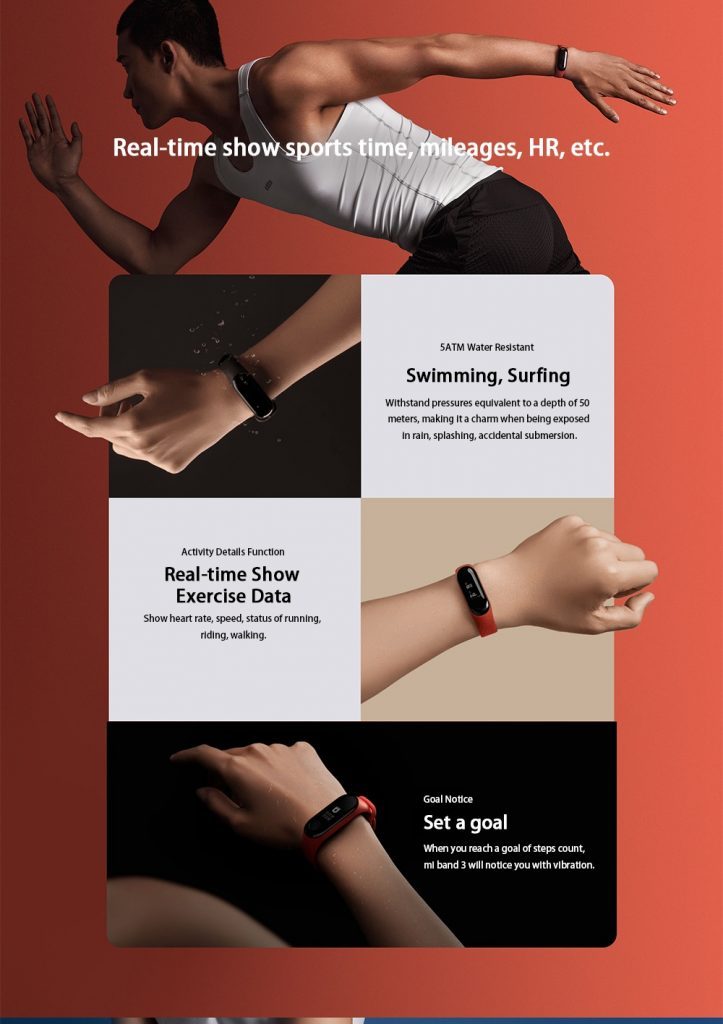 Xiaomi Mi Band 3: funcionalidades Xiaomi Mi Band 3: funcionalidades