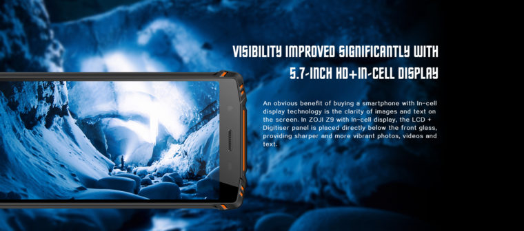 Homtom Zoji Z9: Design e construção
