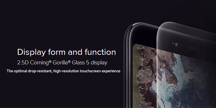 Xiaomi Mi A2: Design e construção