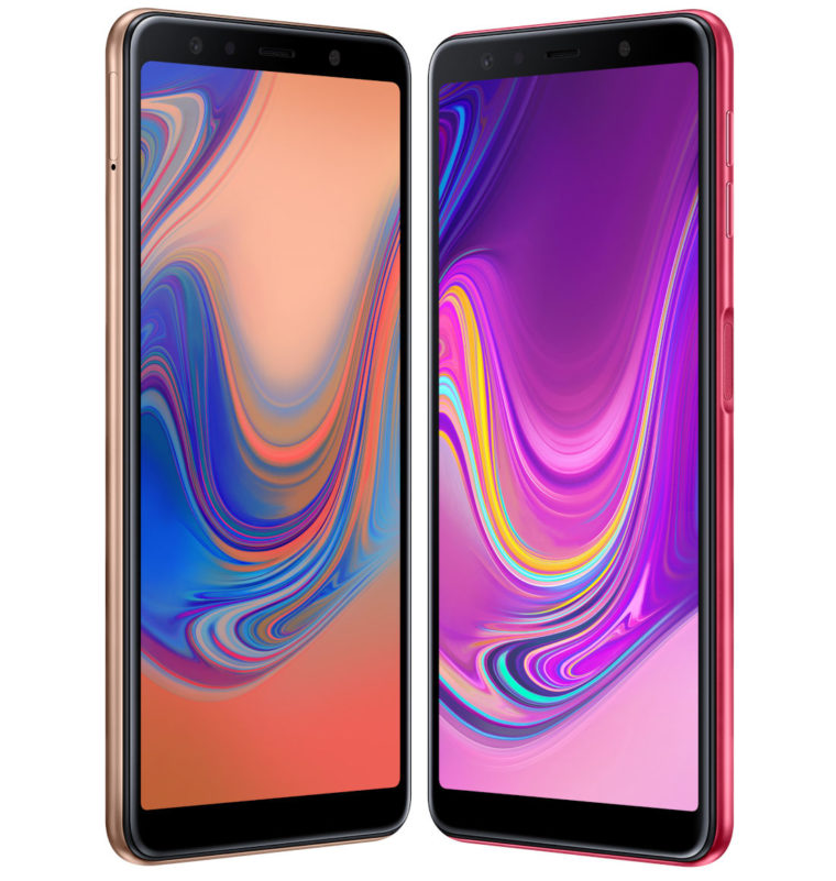 Galaxy A7 2018: Design e construção