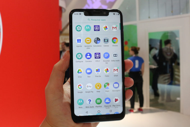 Gaveta de apps do Motorola One