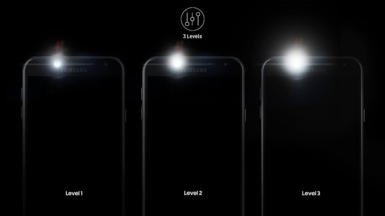 Galaxy J4: Flash frontal