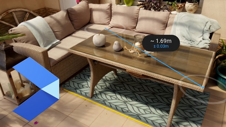 Measure + AR Core é uma mão na roda na hora de medir móveis e espaços.