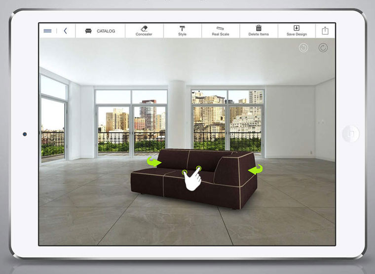 Homestyler Interior Design da Autodesk está disponível para Android e iOS.