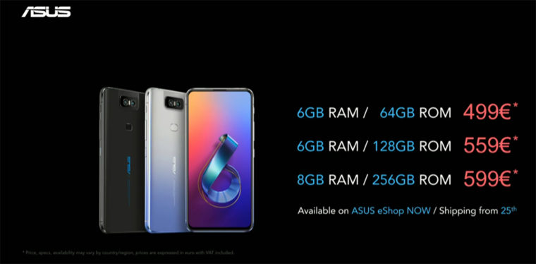 Zenfone 6 - Preços Zenfone 6 - Preços