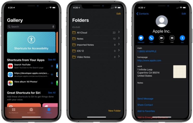 iOS 13: Modo Escuro iOS 13: Modo Escuro
