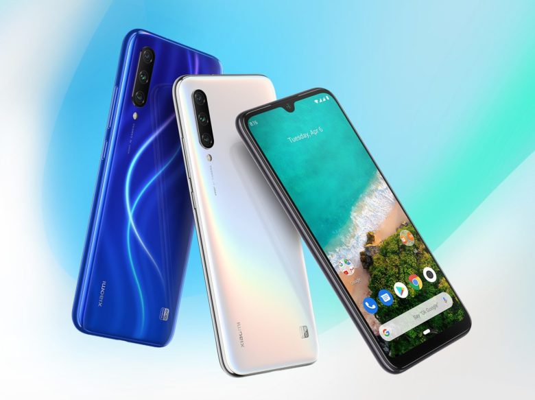 Xiaomi Mi A3 design e cores