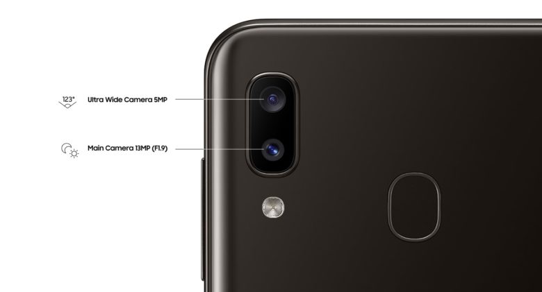 Galaxy A20 - câmeras