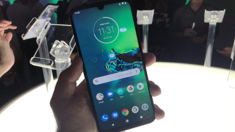 Motorola Moto G8 Plus: tela Motorola Moto G8 Plus: tela