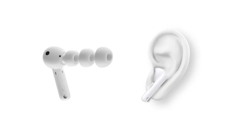 Design e ajuste do Honor Earbuds 2 Lite na orelha