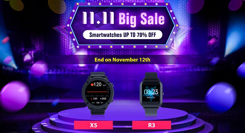 Smartwatches da Blackview em promoção no 11/11