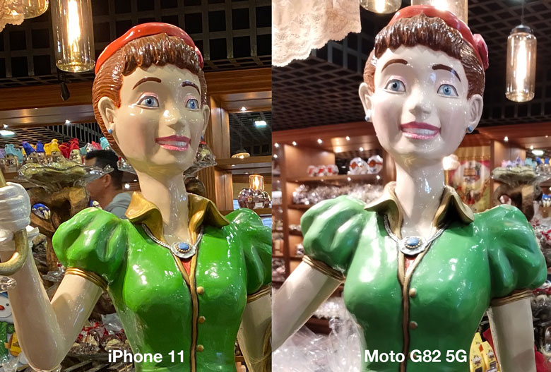 Comparativo de câmera - Motorola Moto G82 5G vs iPhone 11