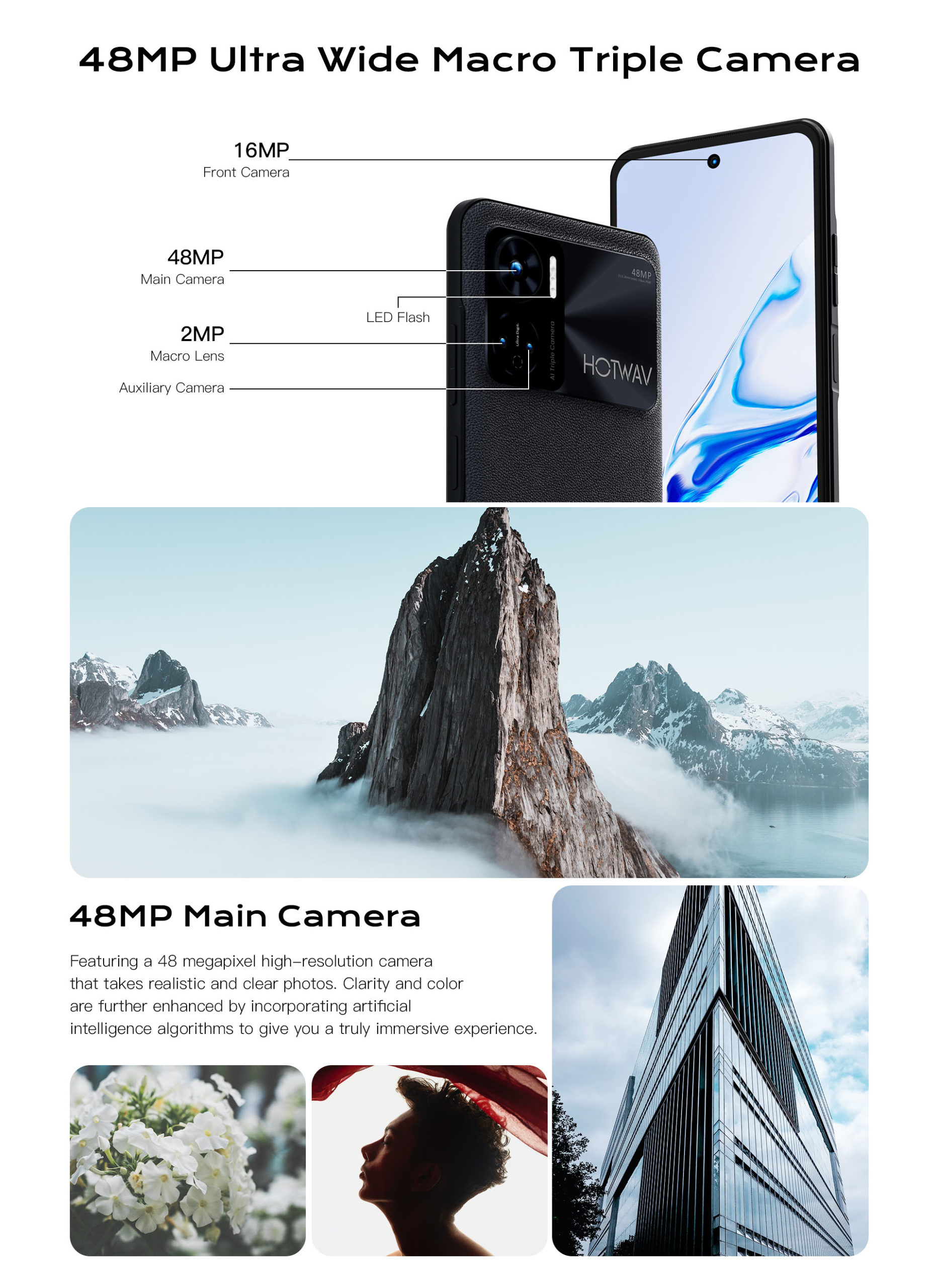 Hotwav Note 12 - Câmeras