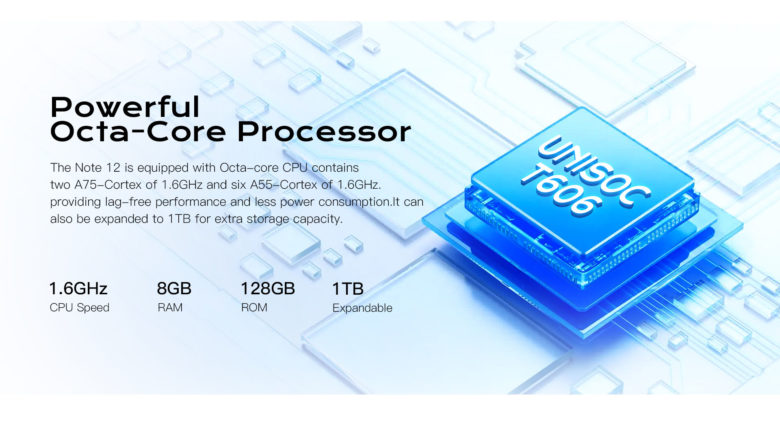 Hotwav Note 12 - Processador