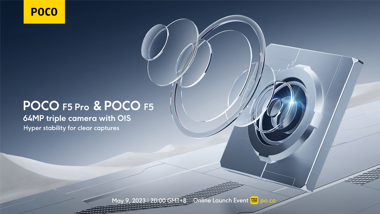Imagem das câmeras do Poco F5 e Poco F5 Pro
