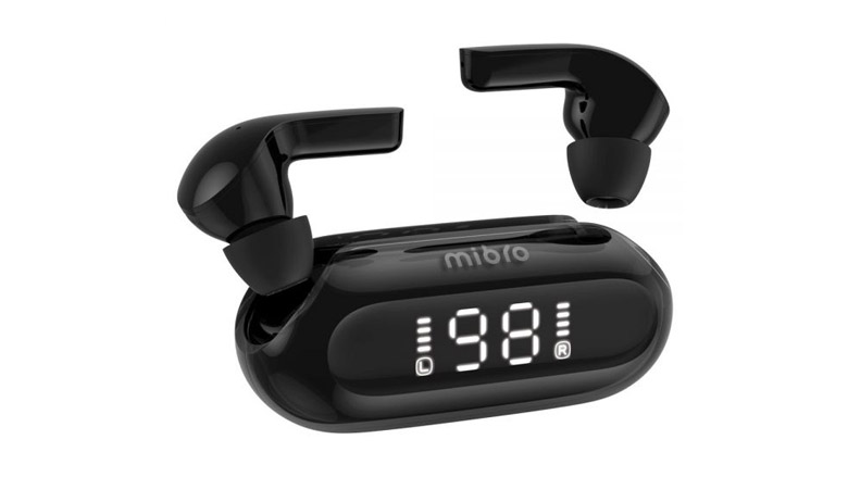 Imagem do fone Mibri Earbuds 3, que está entre as promoções Mibro