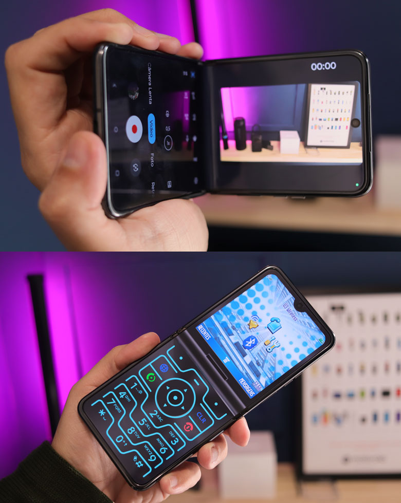 Motorola Razr 40 Ultra - Modo Retrô e Modo Filmagem Horizontal