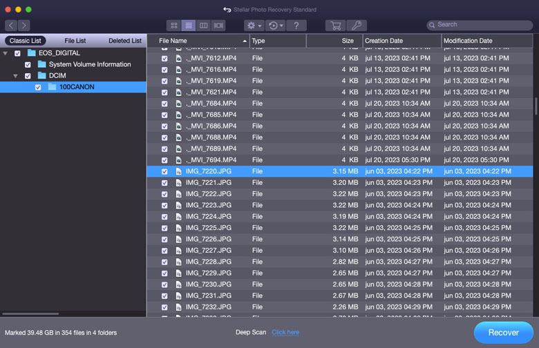 Como recuperar arquivos apagados no Mac - Passo 2