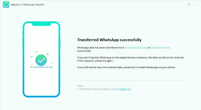 Transferindo o WhatsApp do Android para iPhone - Passo 1