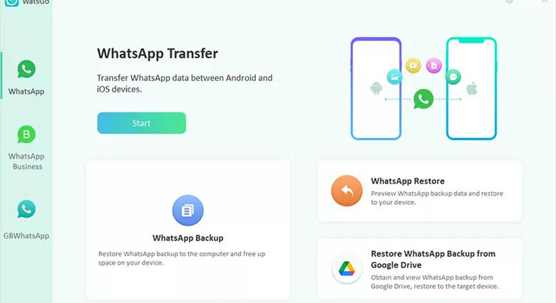 Transferindo o WhatsApp do Android para iPhone - Passo 3