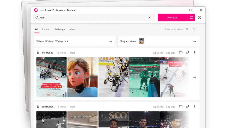 Imagem mostrando como baixar vídeos do Instagram com o 4K TokKit