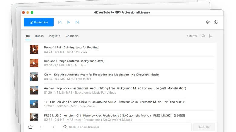 Imagem mostrando como converter vídeos do YouTube para MP3 com o 4K YouTube to MP3