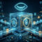 imagem com grafismos simbolizando segurança e privacidade das movimentações de criptomoedas