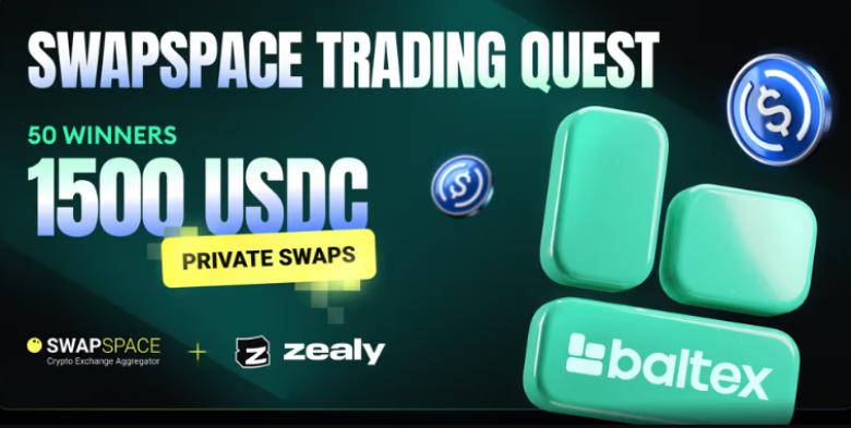 imagem de divulgação do evento Trading Quest da SwapSpace