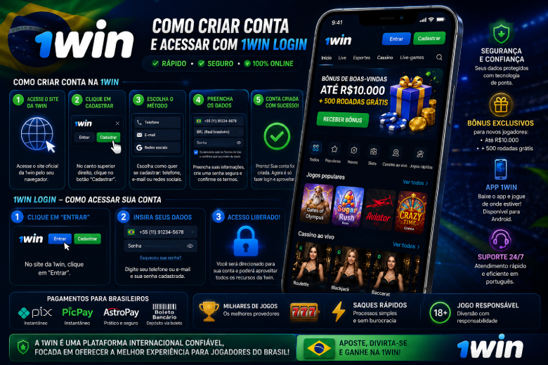 imagem mostrando como criar conta na 1win brasil